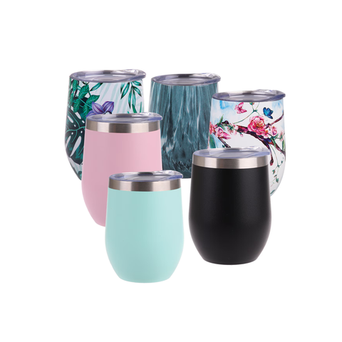 "Oasis" Flasks Stainless Steel Double Wall Insulated Wine Tumbler  330ml - 15 Colors