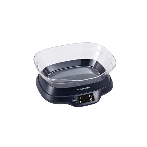 Digital Scale With Bowl & Backlight Display 1g/5Kg - Black