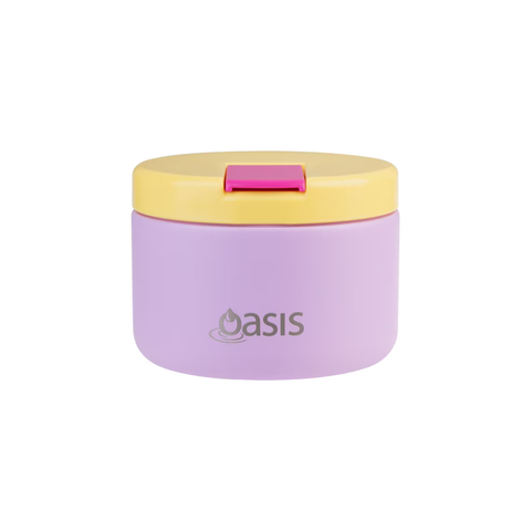 Stainless Steel Double Wall Insulated Food Flask with Quick Release Lid 300ml