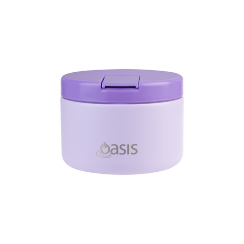 Stainless Steel Double Wall Insulated Food Flask with Quick Release Lid 300ml