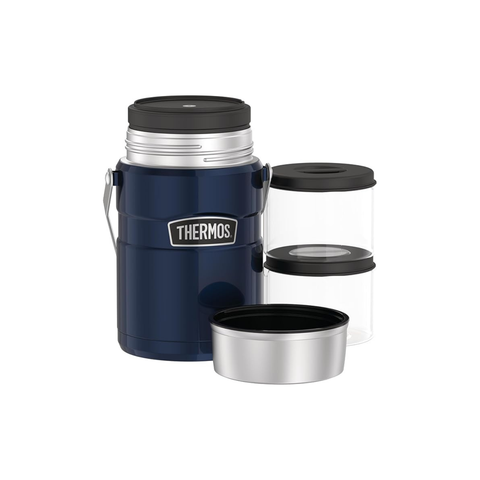 Stainless King Big Boss Stainless Steel Food Jar 1.39L - Midnight Blue