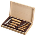 Traditional Classic Gift Wooden Box Set Of 10 S/S Knives (#02 To #12) Beechwood
