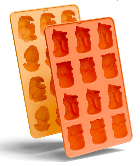 Cat & Dog Ice Trays Set of 2