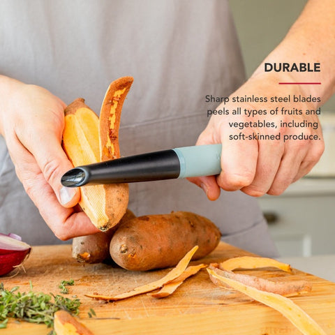 Swivel Peeler, Soft Grip, Mineral Water, Carded