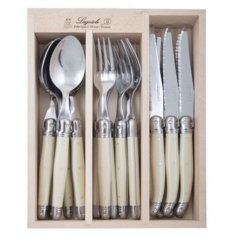 Debutant Cutlery Set 18Pce - Stainless Steel/Ivory
