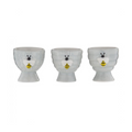 Beetanical Egg Cups 3 Asst Designs White/Black/Yellow 6X6X6.5cm