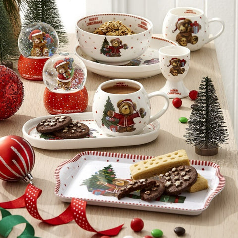 Honey Pot Bear Xmas Set of 4 Egg Cup