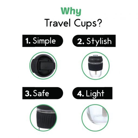 Small Reusable Travel Cup - Black