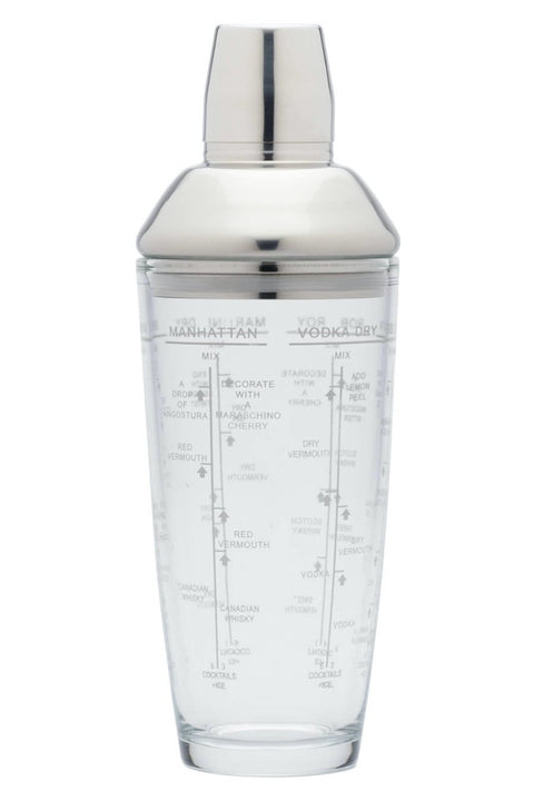 Cocktail Shaker SS Glass 700ml