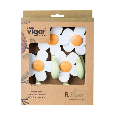 Vigar Florganic Cabinet Hook 4Peice