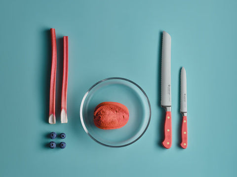 Classic Colour Coral Peach Serrated Utility Knife 14cm
