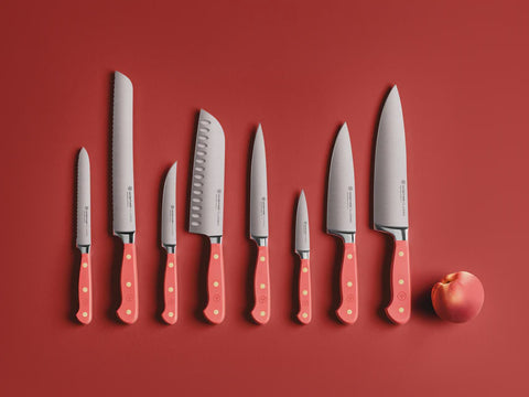 Classic Colour Coral Peach Cooks Knife 16cm