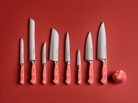 Classic Colour Coral Peach Cooks Knife 16cm