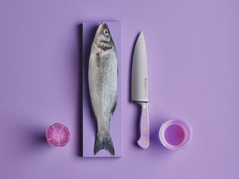 Classic Colour Purple Yam Cooks Knife 20cm