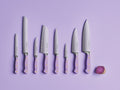 Classic Colour Purple Yam Serrated Utility Knife 14Cm