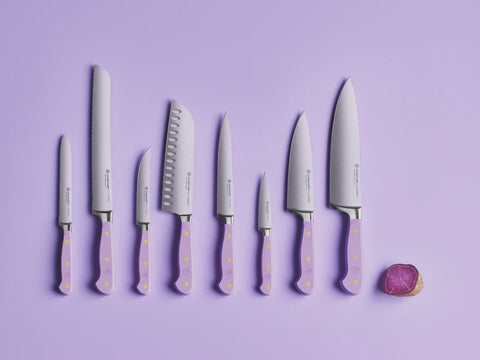 Classic Colour Purple Yam Santoku Knife 17Cm