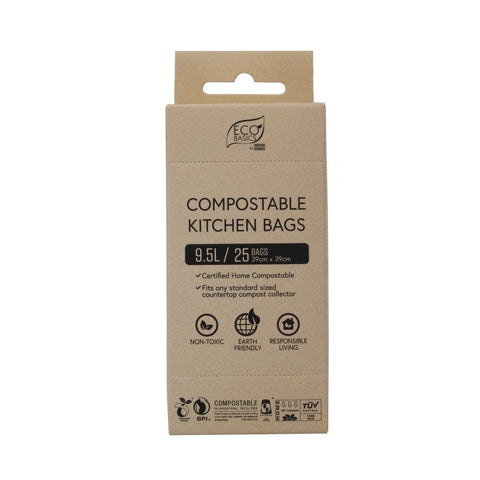 Compostable Kitchen Bags 9.5L - 25Bags/Roll