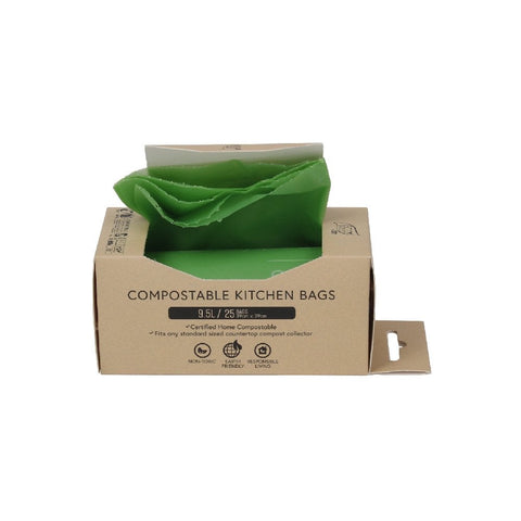 Compostable Kitchen Bags 9.5L - 25Bags/Roll