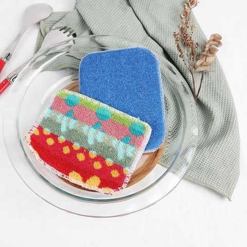 Eco Basics Cotton Flat Pot Scrubber - 2Pack