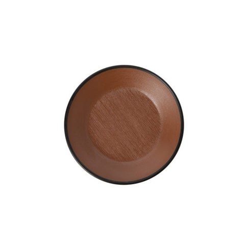 Brown & Black 4?0Small Round Dish Coucou Design