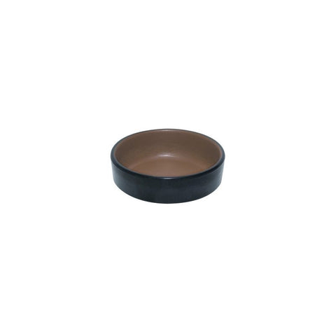 Brown & Black 4?0Small Round Dish Coucou Design