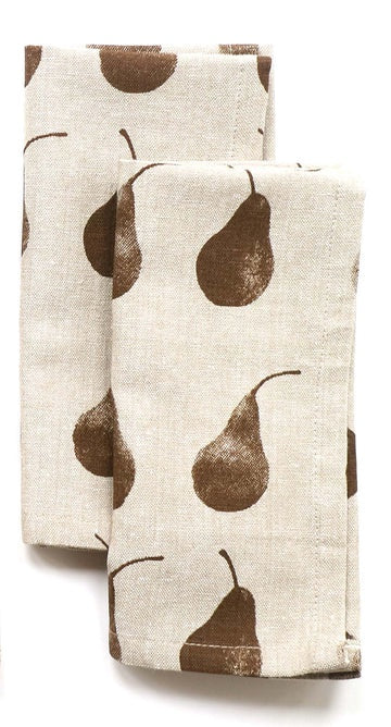 Pear Placemat Set Of 4 Earth Brown