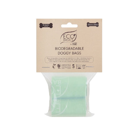 Biodegradable Doggy Bags - 15Bags/Roll