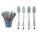 Classic 10Tongs 4 Assorted Colours - GREEN/CREAM/PALE BLUE/GREY 28X3X4CM