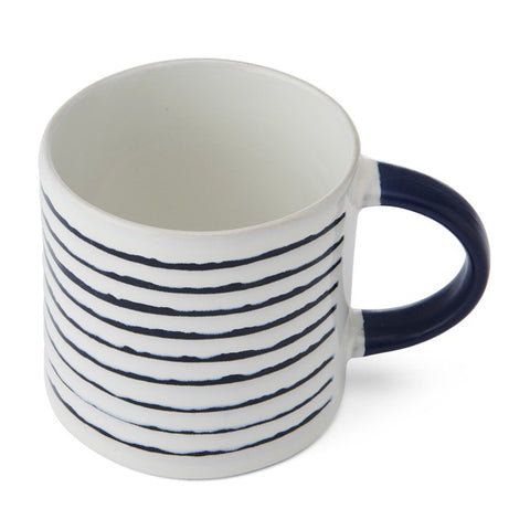 Stoneware Mug, Stripe, 390ml, Labelled