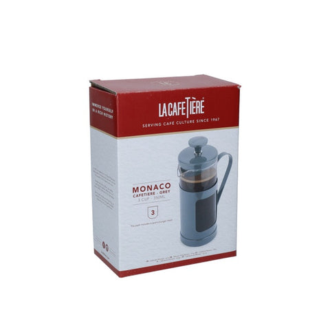 Monaco Cafetiere 3 Cup 350ml Grey