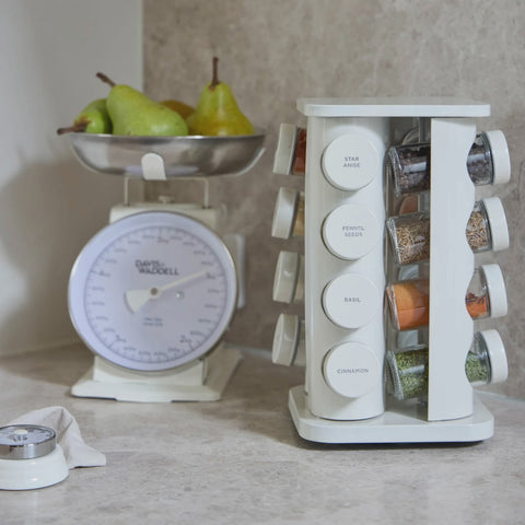 Newbury Stainless Steel Spice Rack Jar 16 Pieces Set