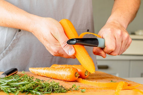 Swivel Peeler, Soft Grip, Mineral Water, Carded