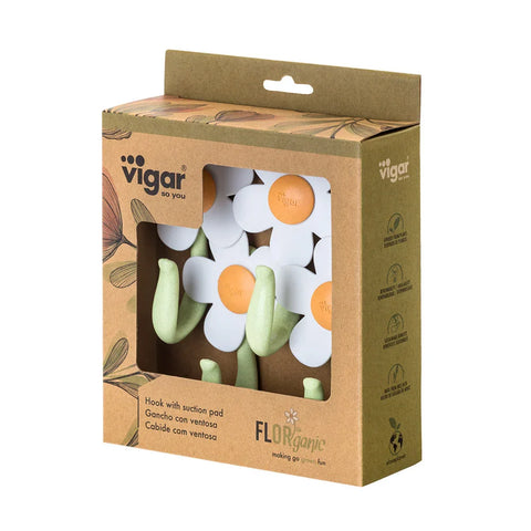 Vigar Florganic Hook With Suction 4Piece