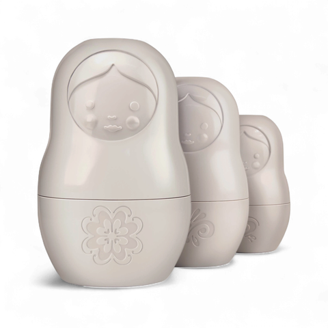Matryoshka Measuring Cups 6 Piece Set White