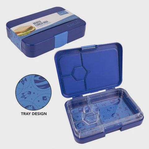 Sachi 4 Compartment Bento Lunch Box (Outer Space)