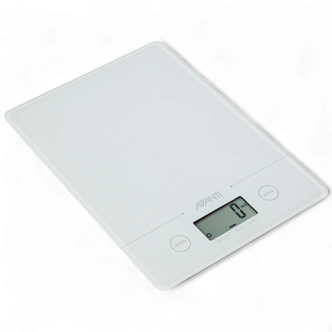 Compact Kitchen Scale White