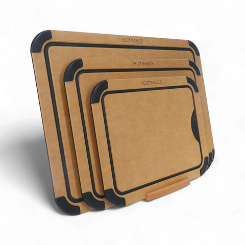 Eco Basics Carving Board with Juice Groove Set