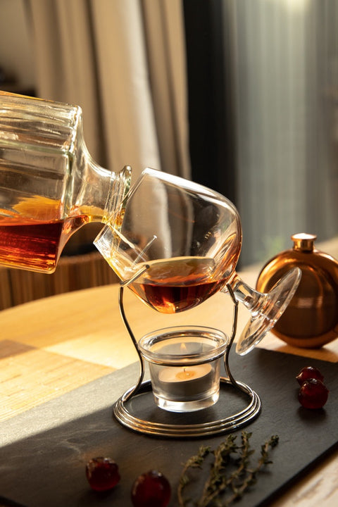 Brandy and Cognac Warmer Gift Set, Gift Boxed