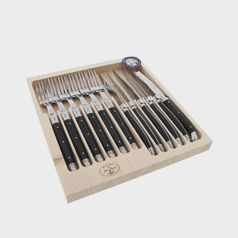 Mai 12Pc Cutlery Set - Black