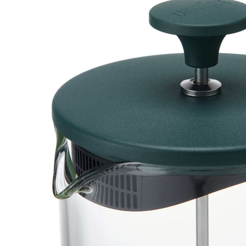 Zero Glass Cafetière, Eight Cup, 1 Litre, Green, Gift Boxed