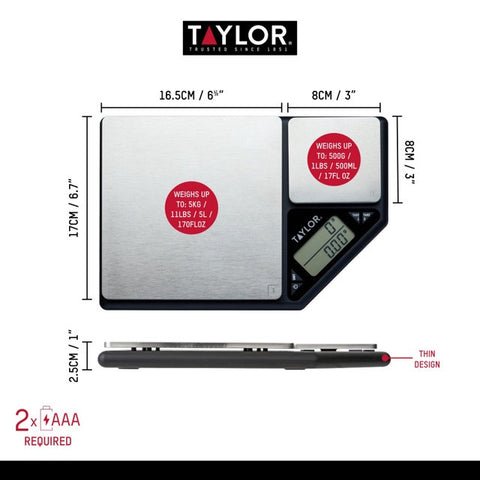 Dual Platform Digital Scale 5kg, 500g