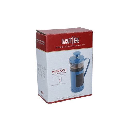 Monaco Cafetiere 3 Cup 350ml Blue