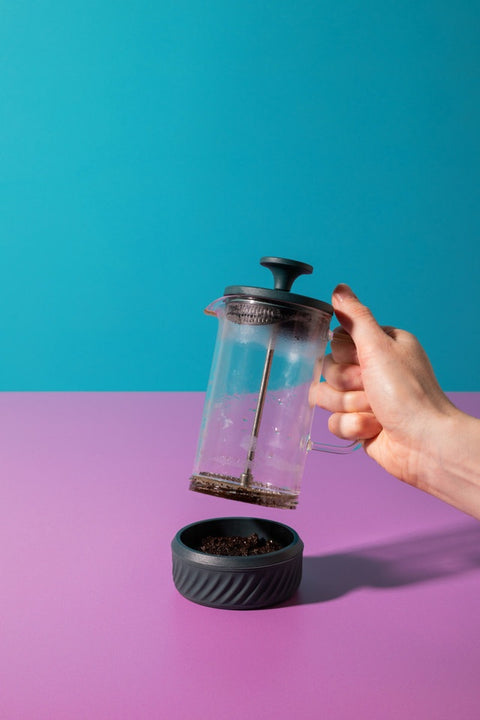 Zero Glass Cafetière, Three Cup, 350ml, Green, Gift Boxed