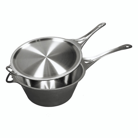 Noni 4.5L Saucepan + 27cm Skillet Lid Set