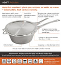 Noni 4.5L Saucepan   27cm Skillet Lid Set