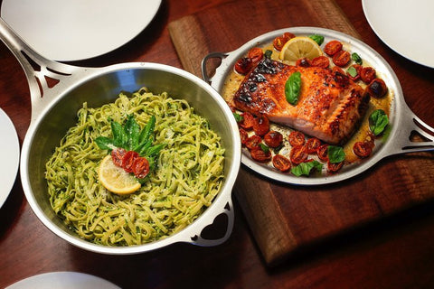 Noni 4.5L Saucepan + 27cm Skillet Lid Set