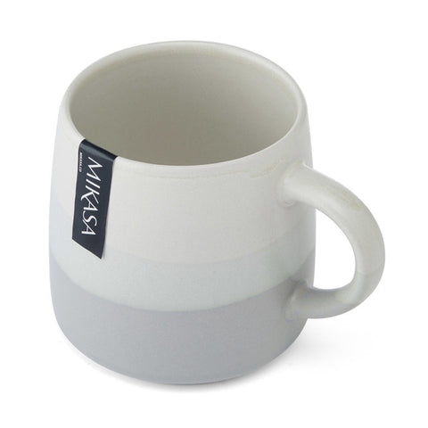 Stoneware Mug, Grey Glaze, 390ml, Labelled