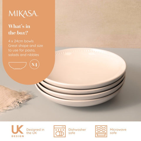 Cranborne Pasta Bowl 24cm 4pc Set