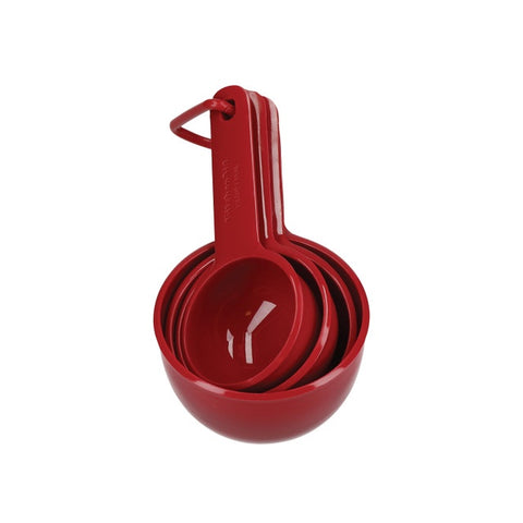 Set of Four Measuring Cups, Empire Red, Carded