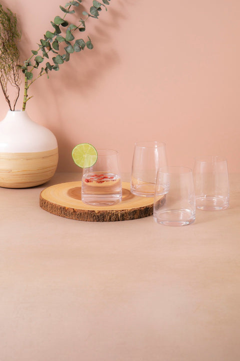 Palermo Stemless Glass 4pc Set